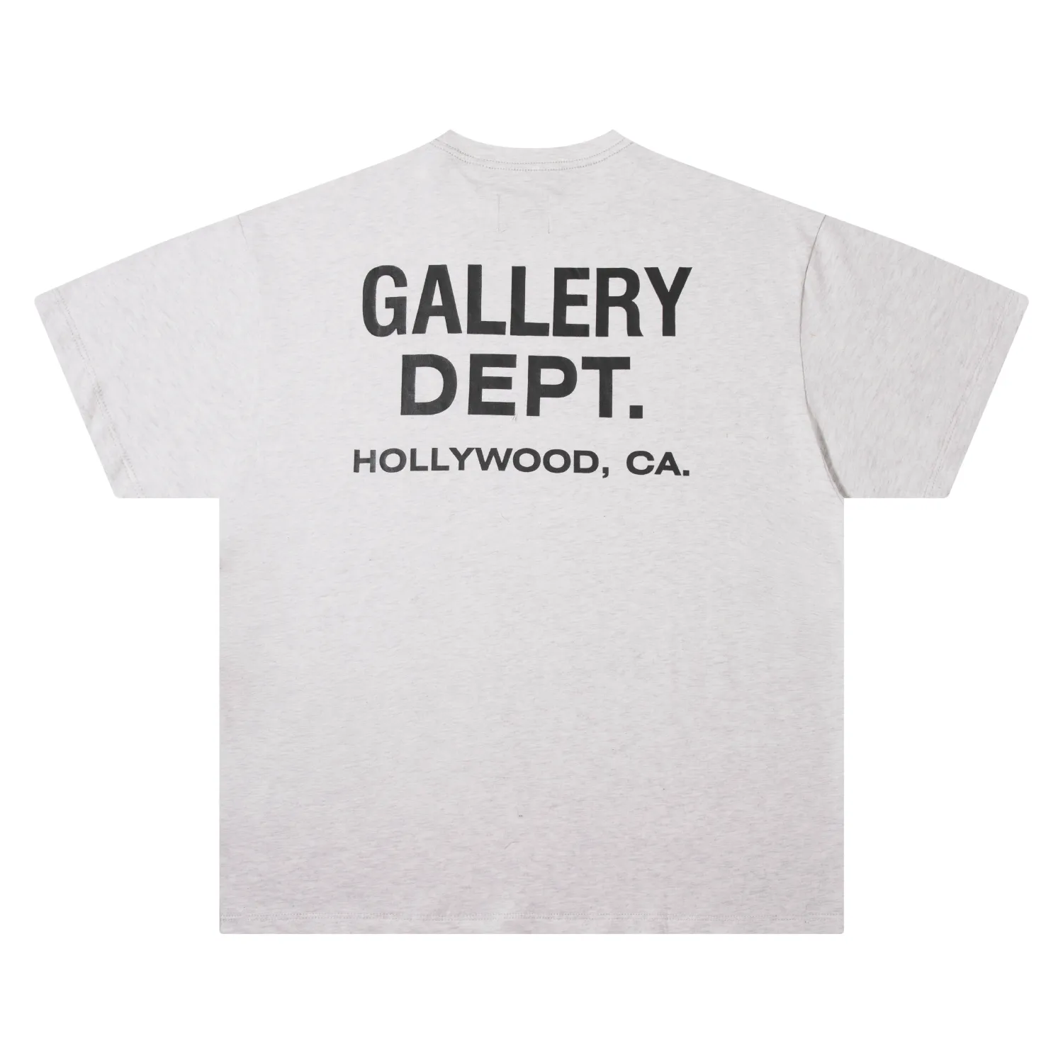 p90 650#Gallery Dept New new color matching classic basic letter LOGO basic slogan round neck short-sleeved T-shirt pure cotton Tee gray black light gray pink orange S～XL